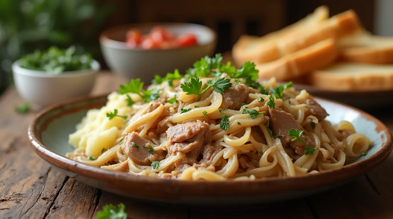 slow cooker pork and sauerkraut