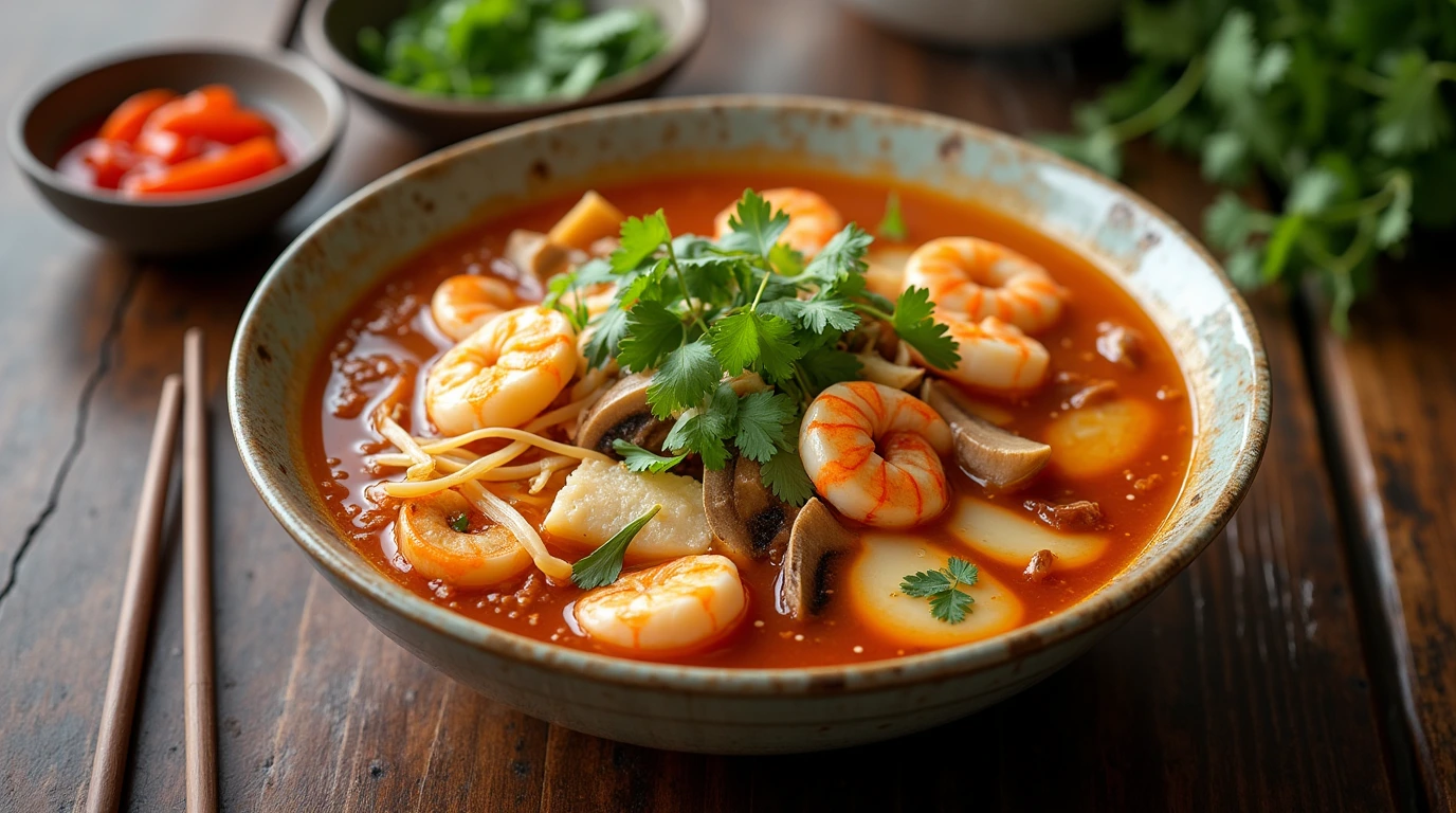 Kenny's Hot and Sour Seafood Soup