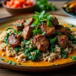 Lamb Lentils Rice Spinach Recipe
